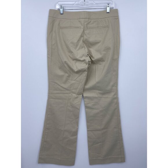 Lilly Pulitzer Vintage Palm Beach Fit Chino Khaki Tan Bootcut Pant Size 12 - Picture 3 of 4